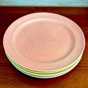 Set of 5 Lu-Ray pastels dinner plates